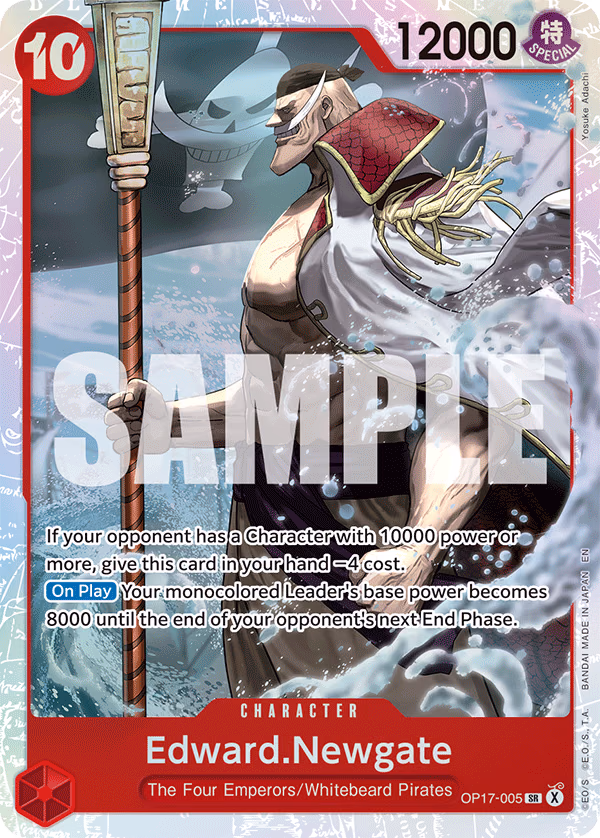 Edward.Newgate One Piece card (OP17-005, The World's Strongest Warriors)