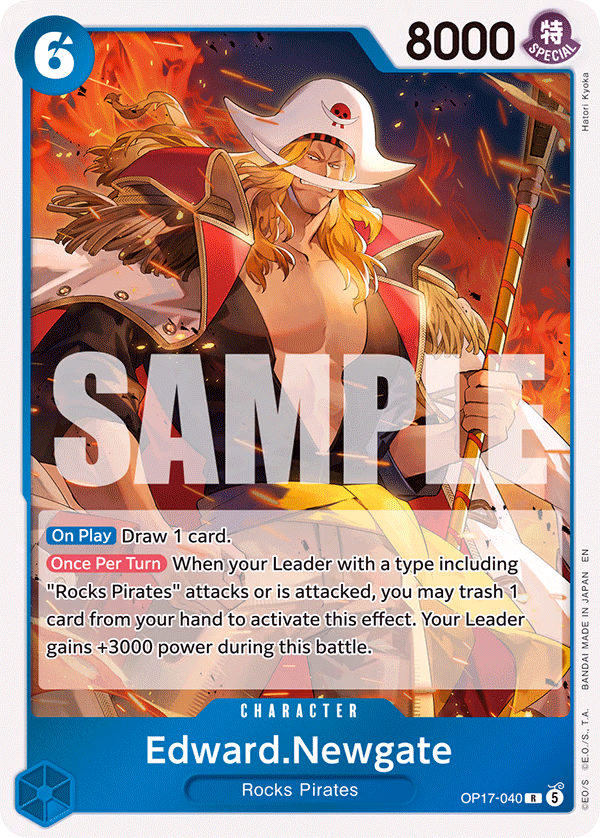 Edward.Newgate One Piece card (OP17-040, The World's Strongest Warriors)