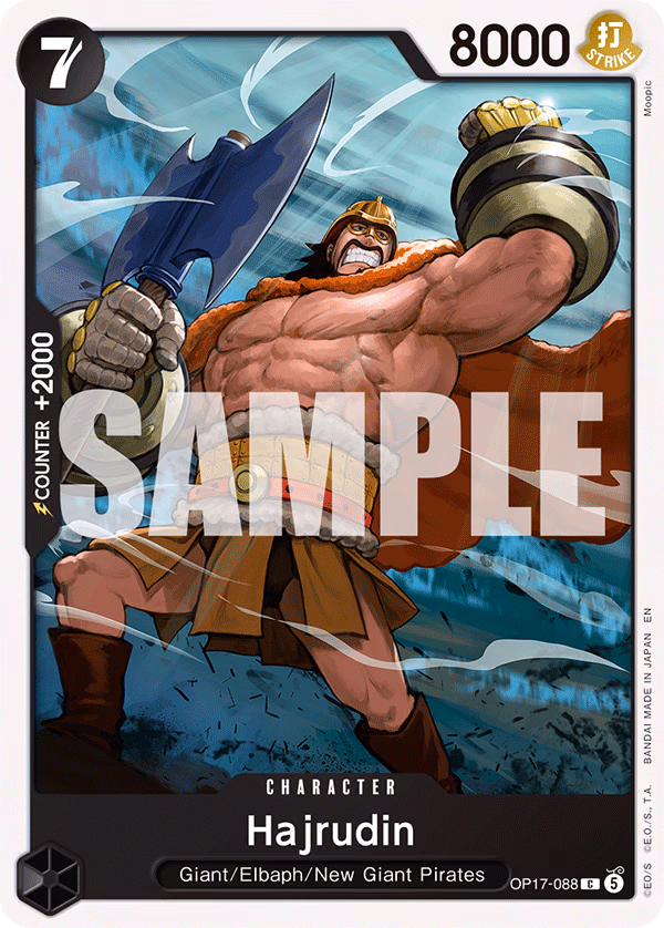 Hajrudin One Piece card (OP17-088, The World's Strongest Warriors)