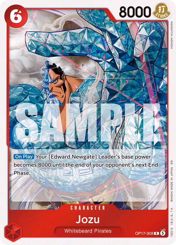 Jozu One Piece card (OP17-008, The World's Strongest Warriors)