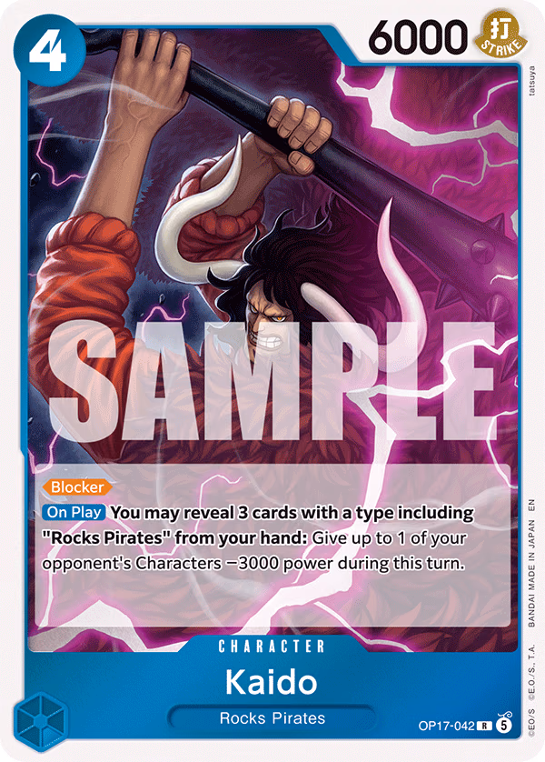 Kaido One Piece card (OP17-042, The World's Strongest Warriors)