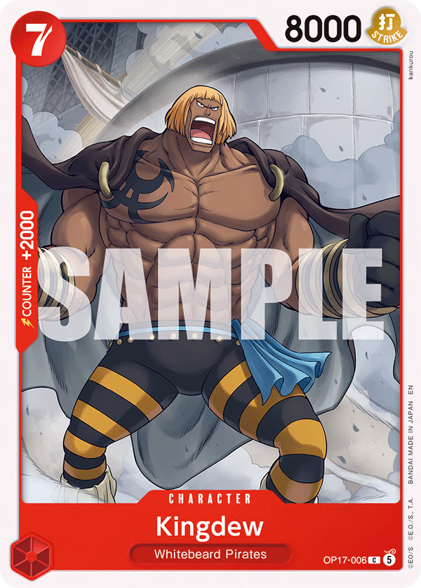 Kingdew One Piece card (OP17-006, The World's Strongest Warriors)