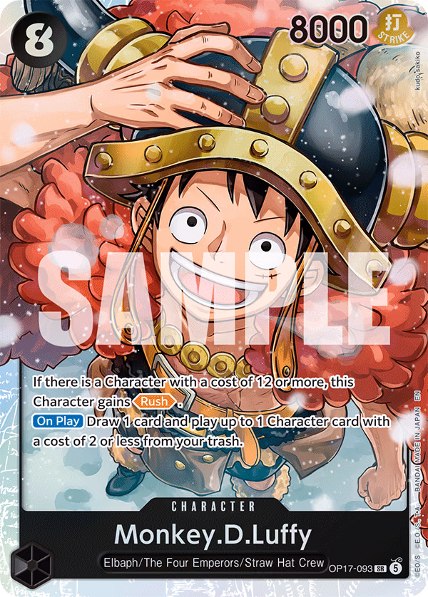 Monkey.D.Luffy One Piece card (OP17-093, The World's Strongest Warriors)