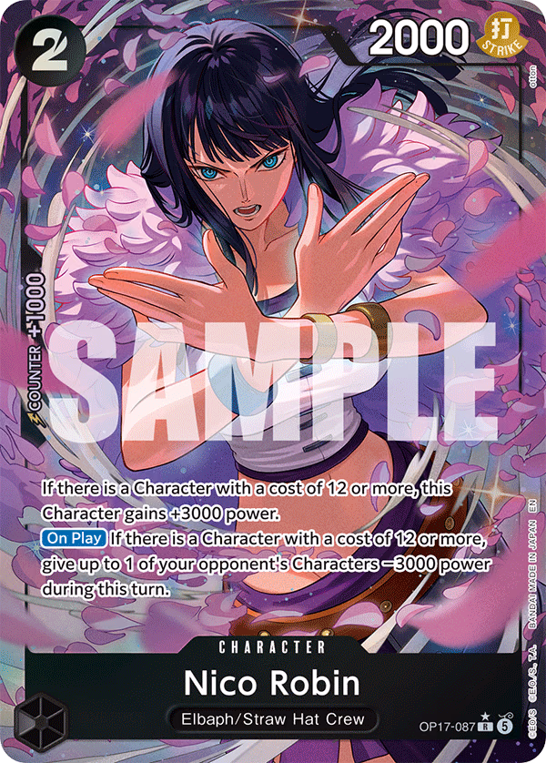 Nico Robin (Alternate Art) One Piece card (OP17-087, The World's Strongest Warriors)