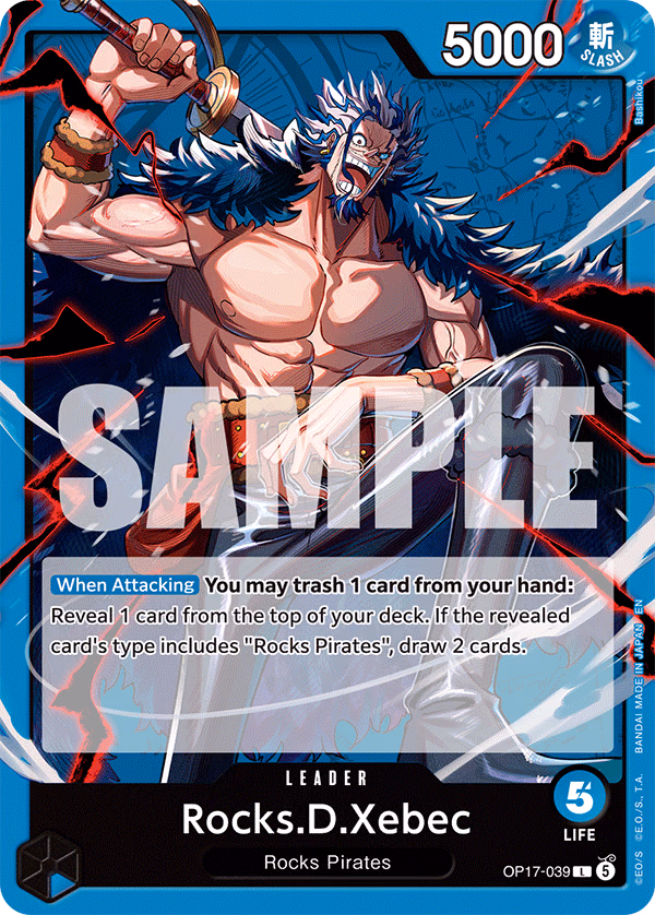 Rocks.D.Xebec One Piece card (OP17-039, The World's Strongest Warriors)