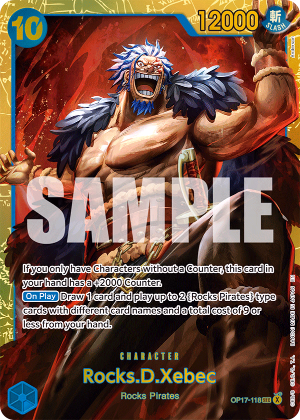 Rocks.D.Xebec One Piece card (OP17-118, The World's Strongest Warriors)
