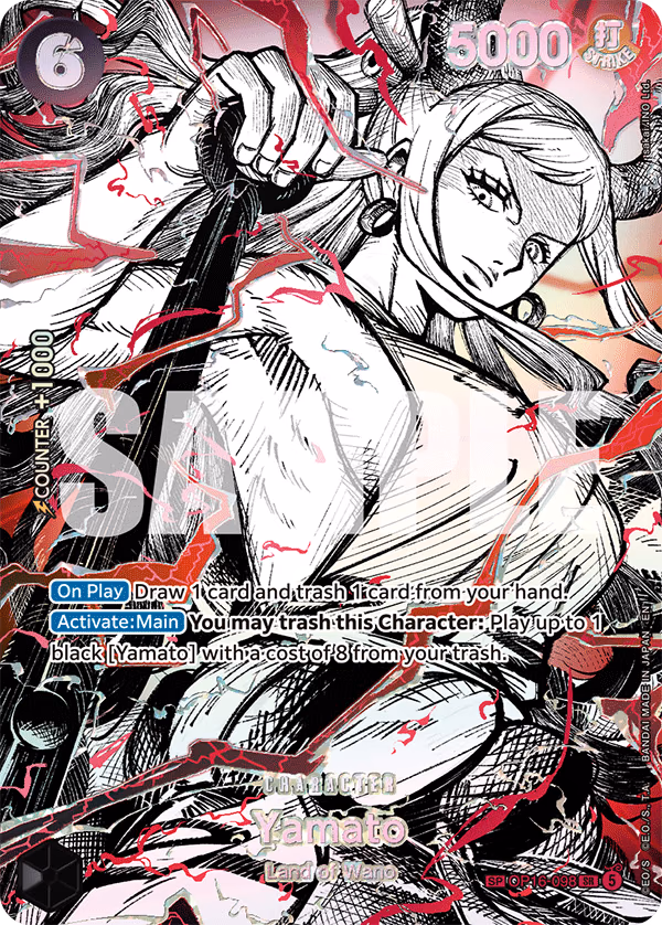 Yamato (SP Card) One Piece card (OP16-098, The World's Strongest Warriors)