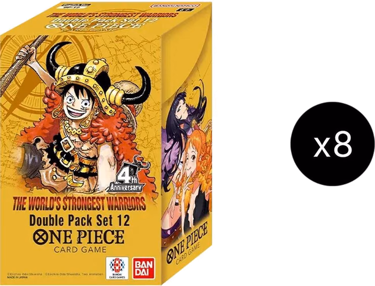 One Piece The World's Strongest Warriors Double Pack Set Vol. 12 Display