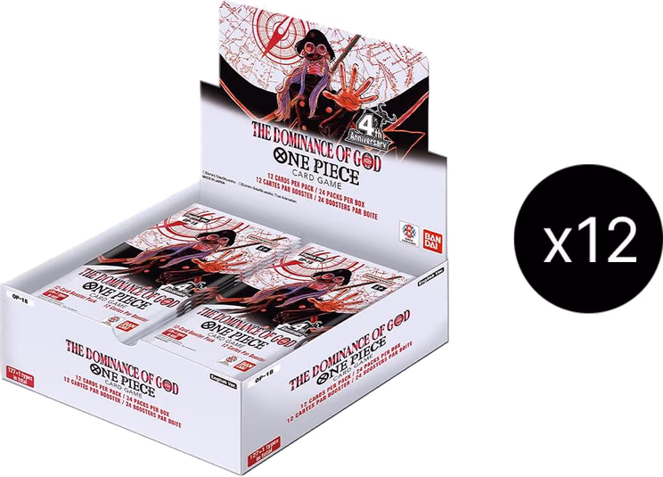 One Piece OP-18 The Dominance of God Booster Box Case