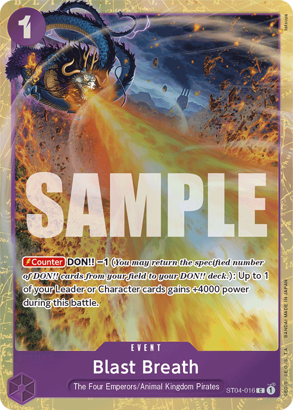 Blast Breath (Premium Card Collection -Best Selection Vol. 1-) One Piece card (ST04-016, Other Product Cards)