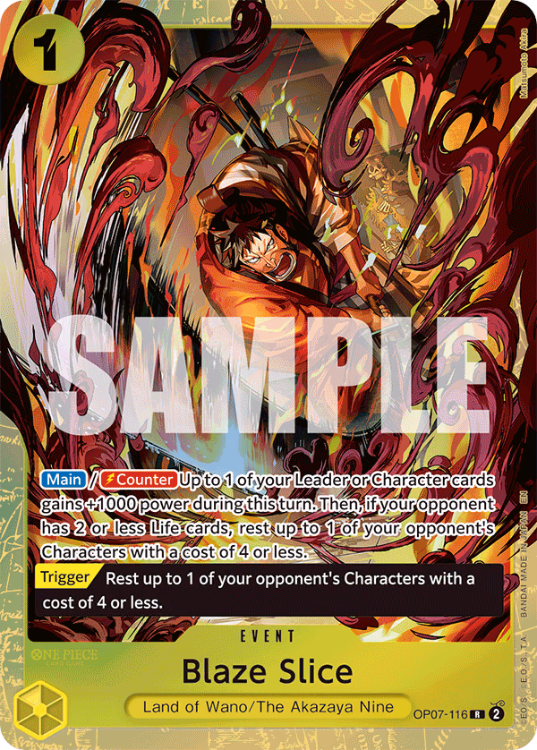Blaze Slice (Premium Card Collection -Best Selection Vol. 5-) One Piece card (OP07-116, Other Product Cards)