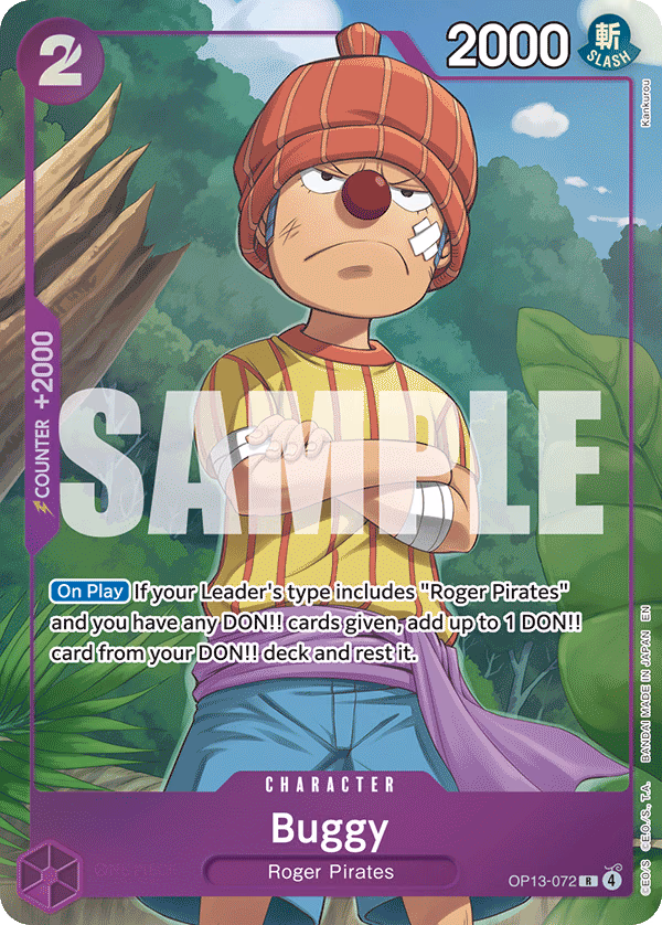 Buggy (Premium Card Collection -Best Selection Vol. 6-) One Piece card (OP13-072, Other Product Cards)
