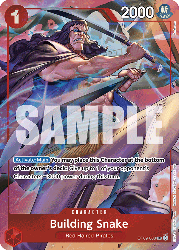 Building Snake (Premium Card Collection -Best Selection Vol. 4-) One Piece card (OP09-008, Other Product Cards)