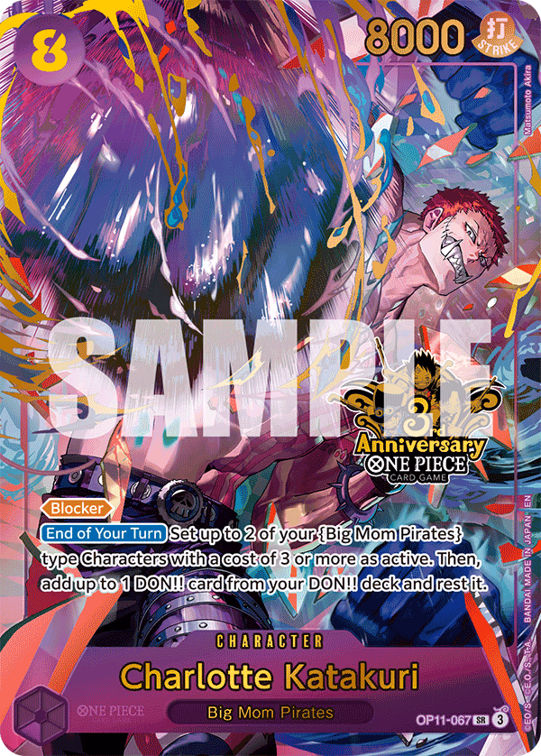 Charlotte Katakuri (Japanese Version 3rd Anniversary Set) One Piece card (OP11-067, Other Product Cards)