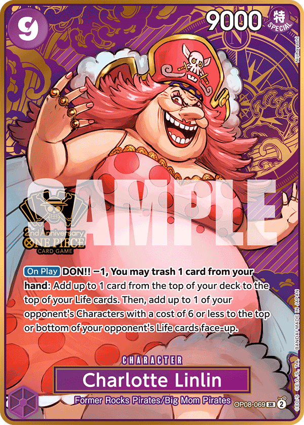 Charlotte Linlin (One Piece Japanese Version 2nd Anniversary Set) One Piece card (OP08-069, Other Product Cards)