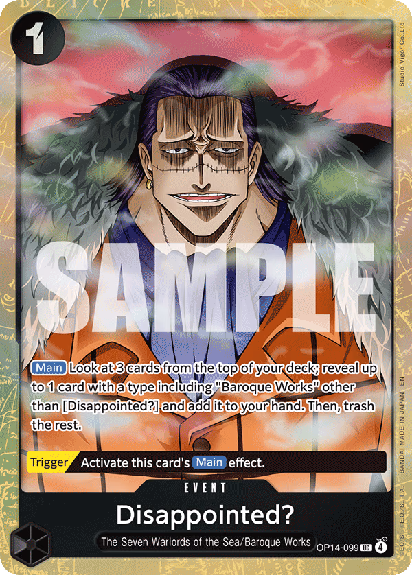 Disappointed? (Premium Card Collection -Best Selection Vol. 6-) One Piece card (OP14-099, Other Product Cards)