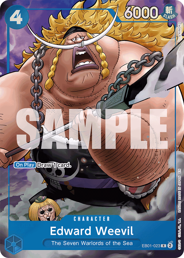 Edward Weevil (Seven Warlords of the Sea Binder Set) One Piece card (EB01-023, Other Product Cards)