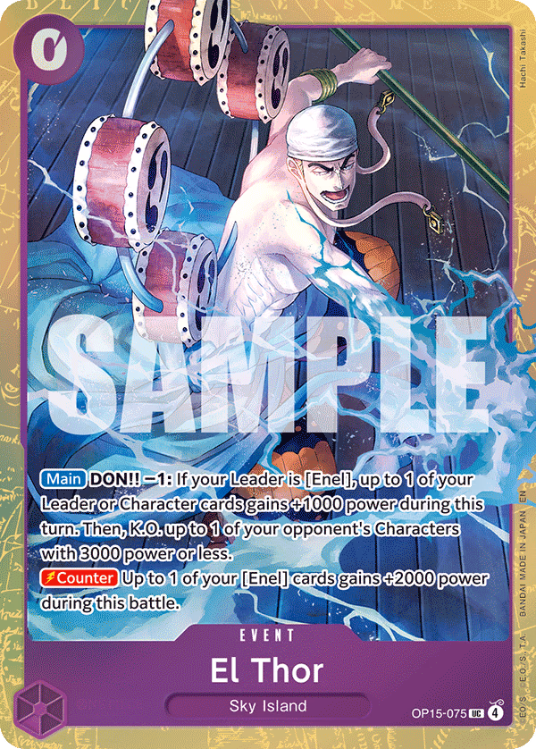 El Thor (Premium Card Collection -Best Selection Vol. 6-) One Piece card (OP15-075, Other Product Cards)