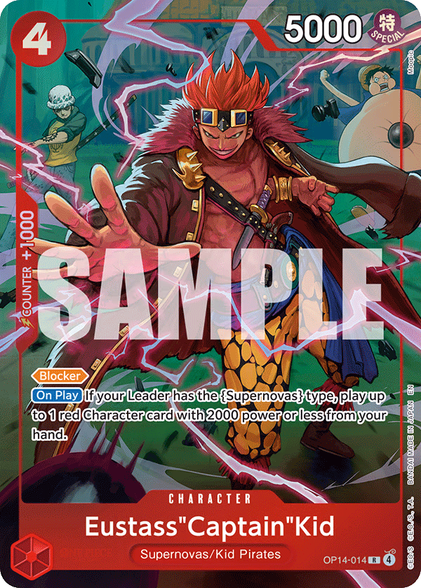 Eustass"Captain"Kid (One Piece Card Game Illustration Box Vol. 8) One Piece card (OP14-014, Other Product Cards)