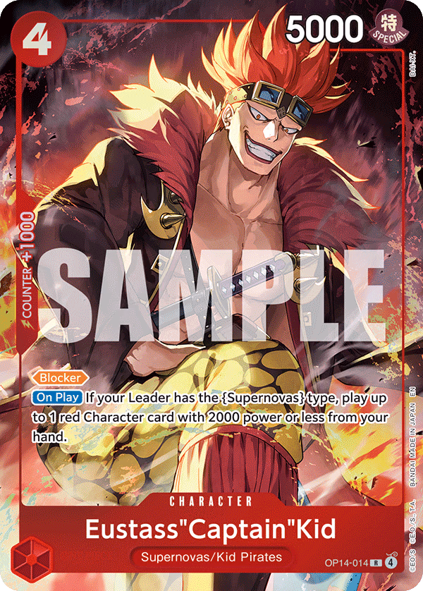 Eustass"Captain"Kid (Premium Card Collection -Best Selection Vol. 6-) One Piece card (OP14-014, Other Product Cards)