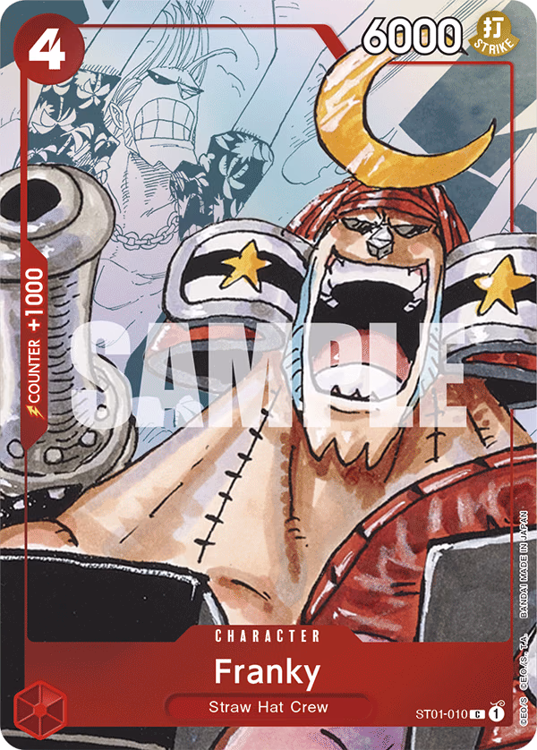 Franky (Alternate Art) One Piece card (ST01-010, Other Product Cards)