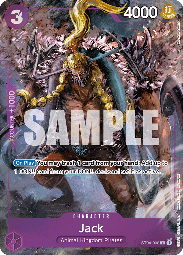 Jack (Premium Card Collection -BANDAI CARD GAMES Fest. 23-24 Edition-) One Piece card (ST04-008, Other Product Cards)