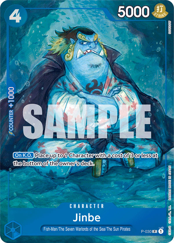 Jinbe (Premium Card Collection -BANDAI CARD GAMES Fest. 23-24 Edition-) One Piece card (P-030, Other Product Cards)