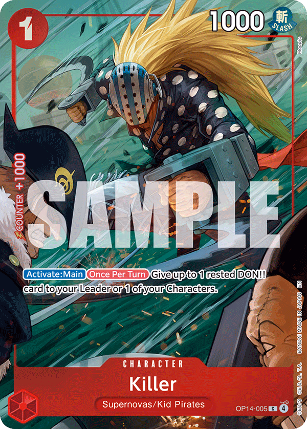 Killer (One Piece Card Game Illustration Box Vol. 8) One Piece card (OP14-005, Other Product Cards)