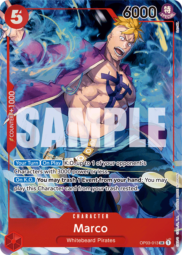 Marco (Japanese 1st Anniversary Set) One Piece card (OP03-013, Other Product Cards)