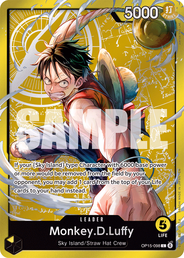 Monkey.D.Luffy (Luffy Deck) One Piece card (OP15-098, Other Product Cards)