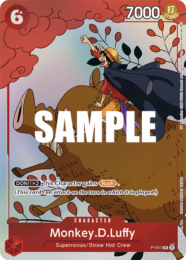 Monkey.D.Luffy (Gift Collection 2023) One Piece card (P-001, Other Product Cards)