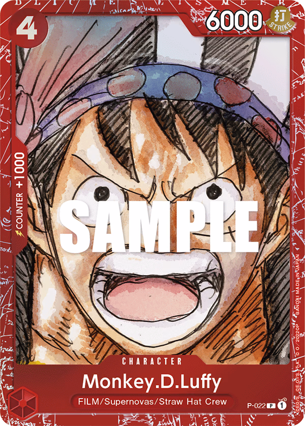 Monkey.D.Luffy (Premium Card Collection -ONE PIECE FILM RED Edition-) One Piece card (P-022, Other Product Cards)