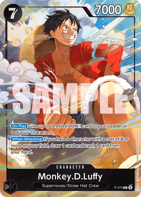 Monkey.D.Luffy (Premium Card Collection -Best Selection Vol. 3-) One Piece card (P-075, Other Product Cards)