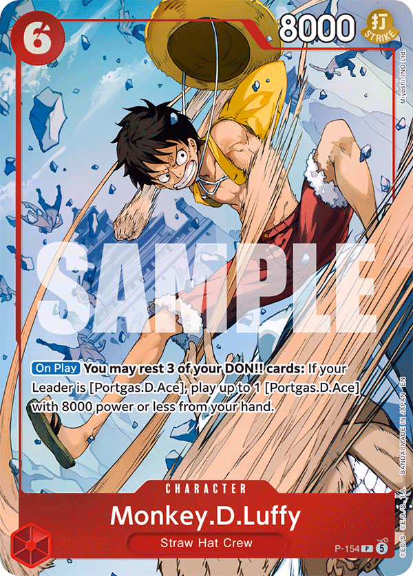 Monkey.D.Luffy (Premium Card Collection -Flame-Flame Fruit Coliseum Edition-) One Piece card (P-154, Other Product Cards)