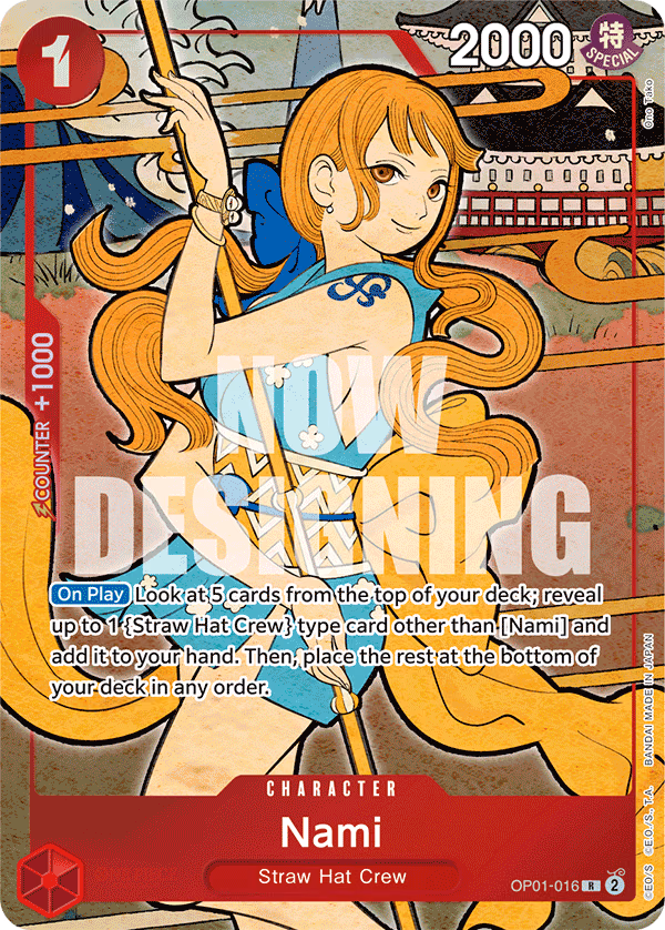 Nami (English Version 1st Anniversary Set) One Piece card (OP01-016, Other Product Cards)