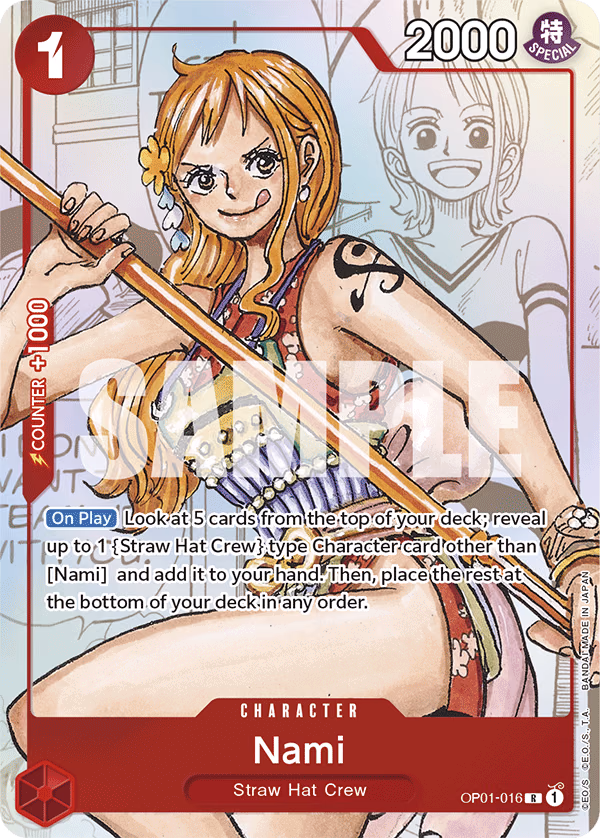 Nami (Ultra Deck: The Three Captains) One Piece card (OP01-016, Other Product Cards)