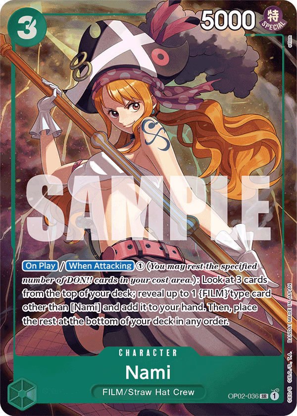 Nami (Premium Card Collection -Best Selection Vol. 1-) One Piece card (OP02-036, Other Product Cards)