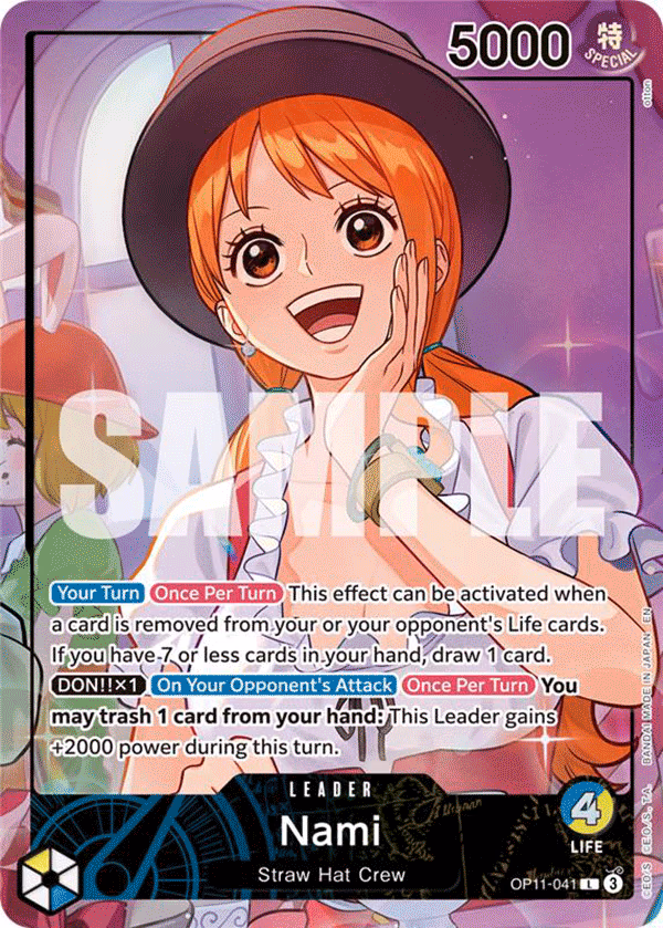 Nami (Whole Cake Island Arc) One Piece card (OP11-041, Other Product Cards)