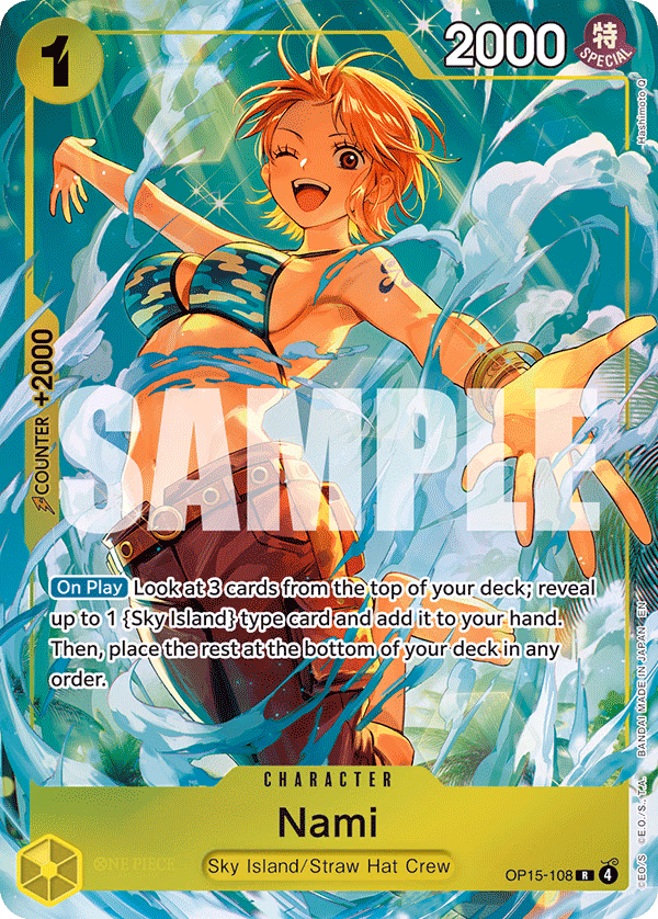 Nami (Premium Card Collection -Best Selection Vol. 6-) One Piece card (OP15-108, Other Product Cards)