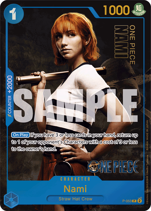 Nami (Premium Card Collection -Live Action Edition-) One Piece card (P-053, Other Product Cards)