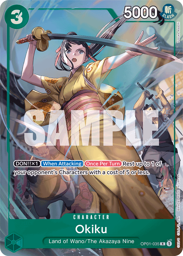 Okiku (Premium Card Collection -BANDAI CARD GAMES Fest. 23-24 Edition-) One Piece card (OP01-035, Other Product Cards)