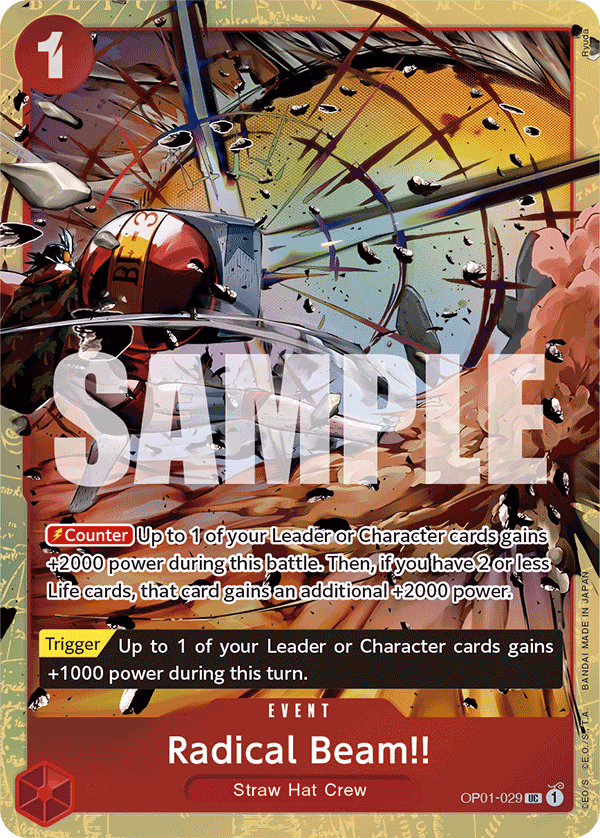 Radical Beam!! (Premium Card Collection -Best Selection Vol. 1-) One Piece card (OP01-029, Other Product Cards)