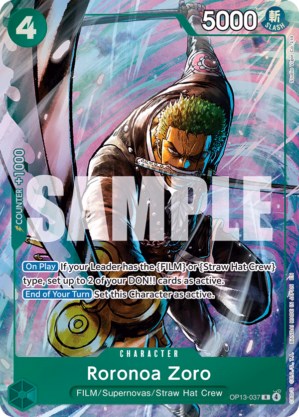 Roronoa Zoro (Premium Card Collection -Best Selection Vol. 6-) One Piece card (OP13-037, Other Product Cards)