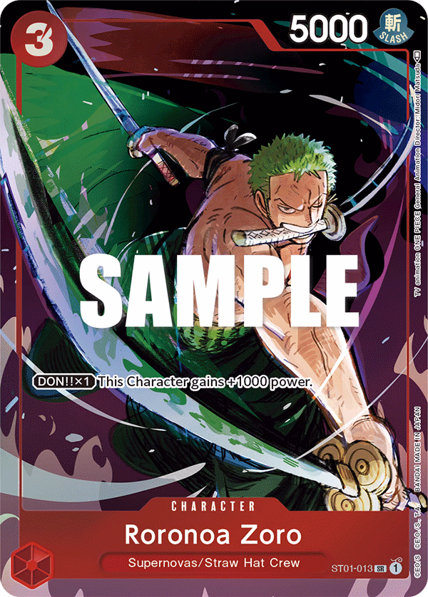 Roronoa Zoro (Gift Collection 2023) One Piece card (ST01-013, Other Product Cards)