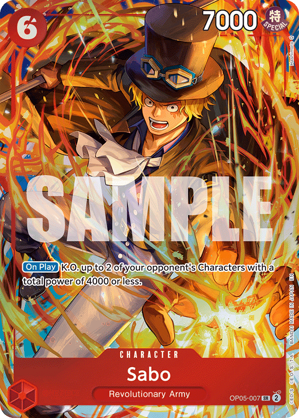Sabo (Illustration Box Vol.5) One Piece card (OP05-007, Other Product Cards)