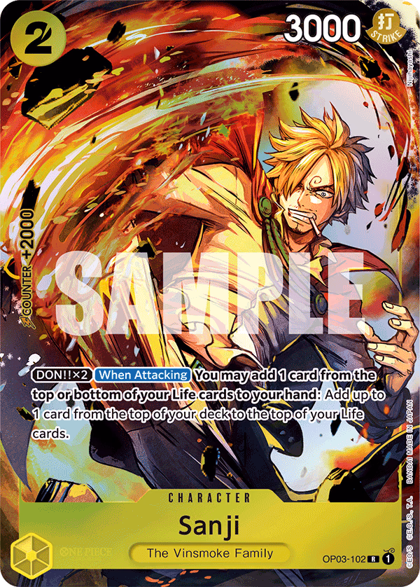 Sanji (Premium Card Collection -BANDAI CARD GAMES Fest. 23-24 Edition-) One Piece card (OP03-102, Other Product Cards)