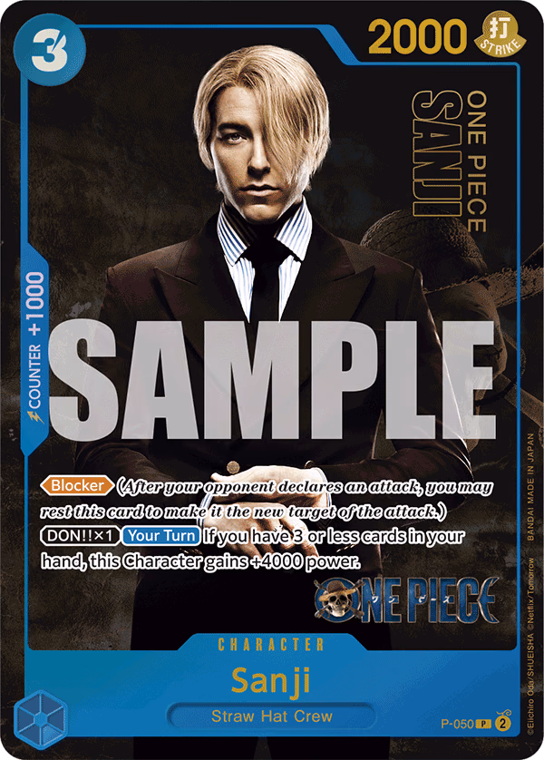 Sanji (Premium Card Collection -Live Action Edition-) One Piece card (P-050, Other Product Cards)