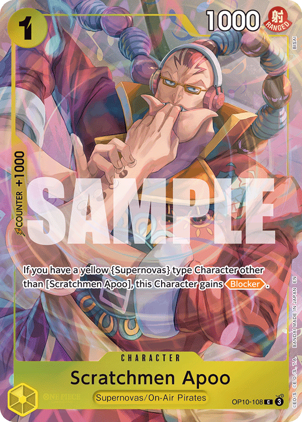 Scratchmen Apoo (Premium Card Collection -Best Selection Vol. 6-) One Piece card (OP10-108, Other Product Cards)