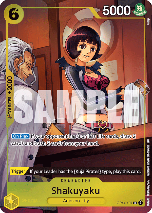Shakuyaku (One Piece Card Game Illustration Box Vol. 7) One Piece card (OP14-107, Other Product Cards)