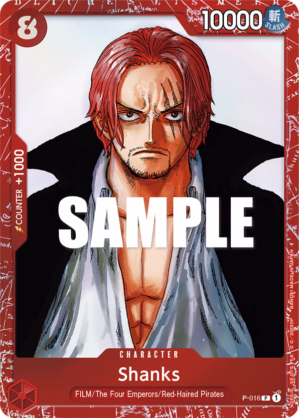 Shanks (Premium Card Collection -ONE PIECE FILM RED Edition-) One Piece card (P-016, Other Product Cards)